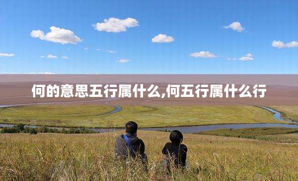何的意思五行属什么,何五行属什么行
