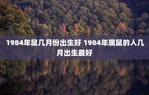 1984年鼠几月份出生好 1984年属鼠的人几月出生最好