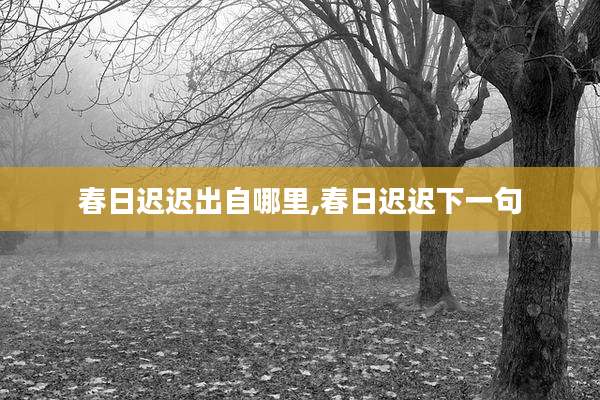 春日迟迟出自哪里,春日迟迟下一句