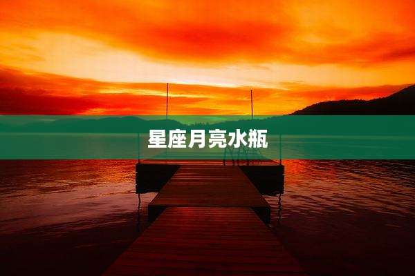 星座月亮水瓶