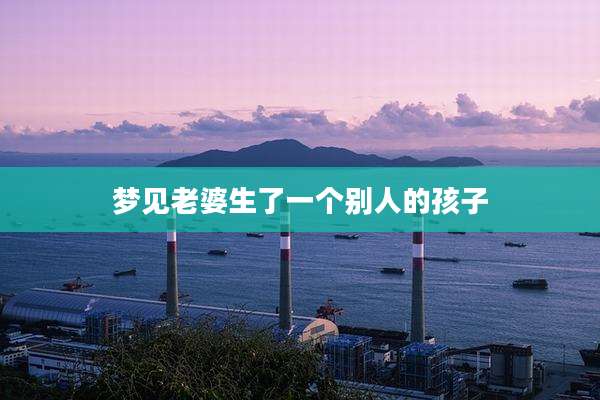 梦见老婆生了一个别人的孩子