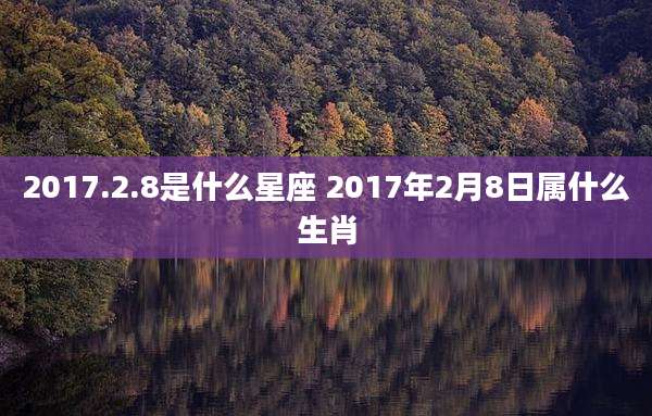 2017.2.8是什么星座 2017年2月8日属什么生肖