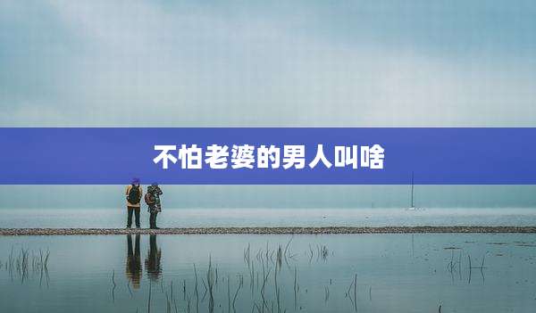 不怕老婆的男人叫啥