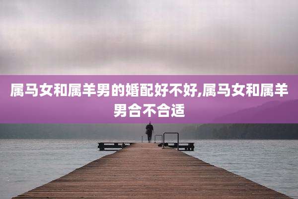 属马女和属羊男的婚配好不好,属马女和属羊男合不合适