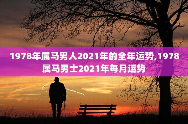 1978年属马男人2021年的全年运势,1978属马男士2021年每月运势