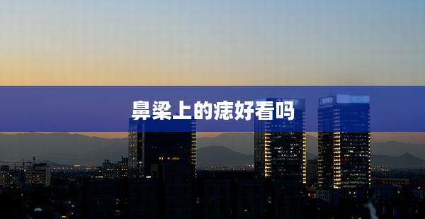 鼻梁上的痣好看吗