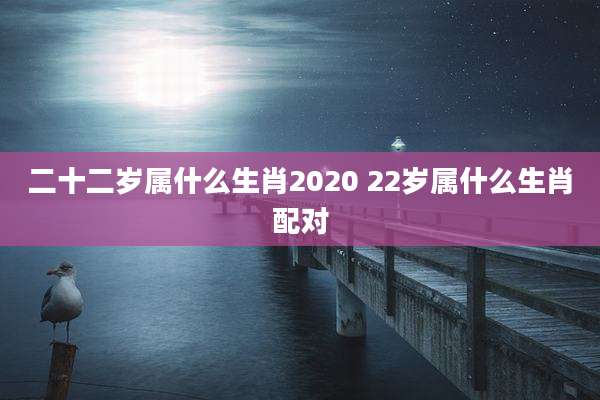 二十二岁属什么生肖2020 22岁属什么生肖配对