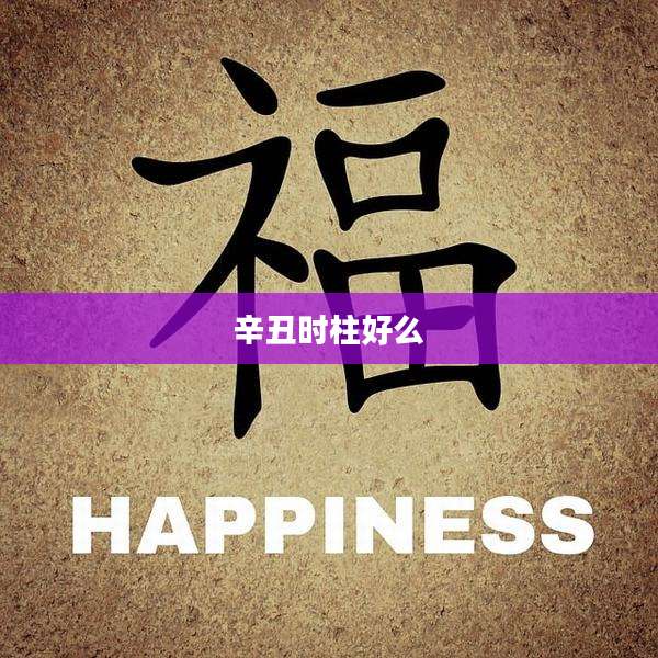 辛丑时柱好么