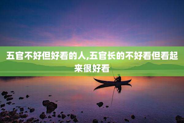 五官不好但好看的人,五官长的不好看但看起来很好看