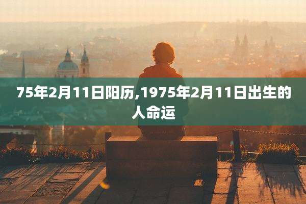 75年2月11日阳历,1975年2月11日出生的人命运