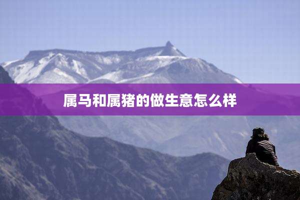 属马和属猪的做生意怎么样