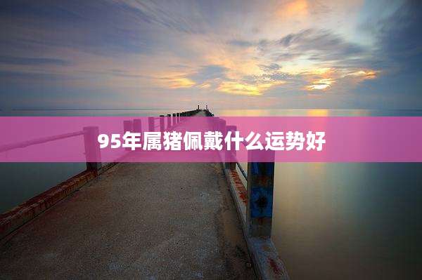 95年属猪佩戴什么运势好
