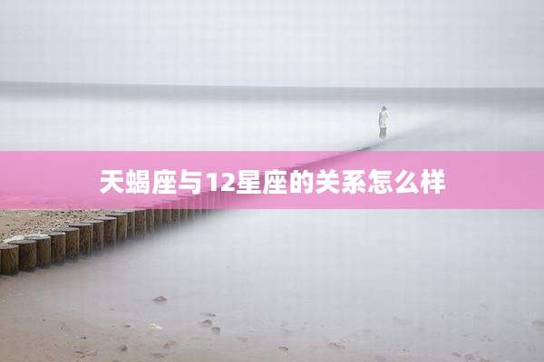 天蝎座与12星座的关系怎么样