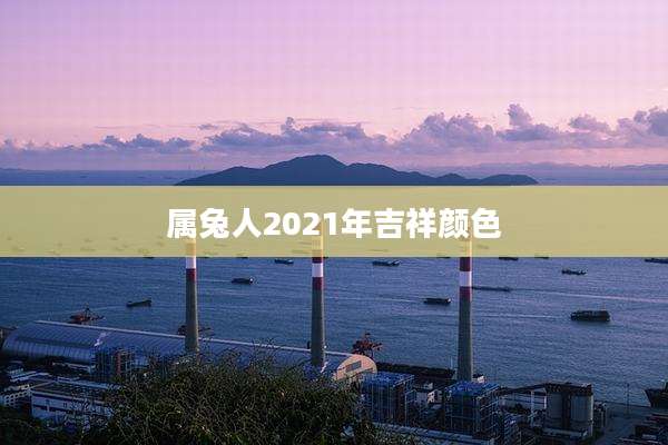 属兔人2021年吉祥颜色