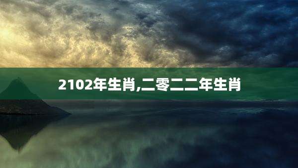 2102年生肖,二零二二年生肖