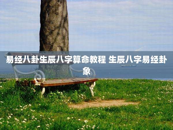 易经八卦生辰八字算命教程 生辰八字易经卦象