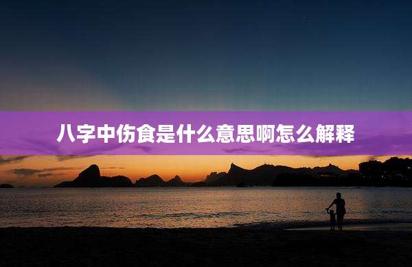 八字中伤食是什么意思啊怎么解释