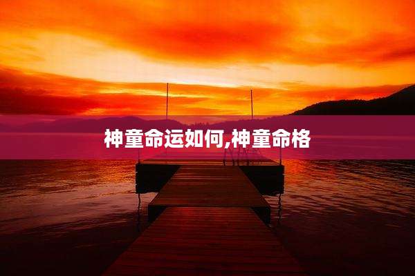神童命运如何,神童命格