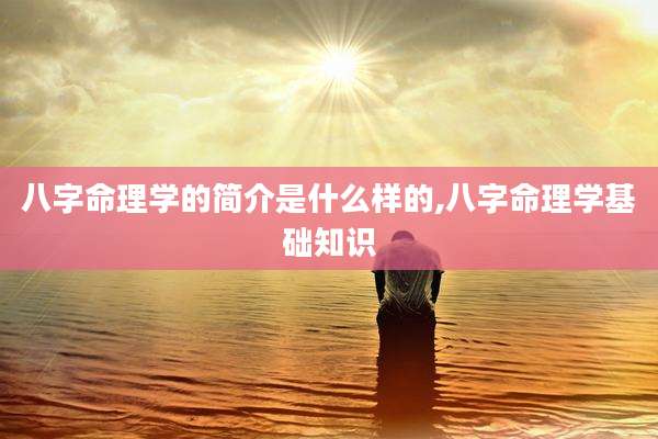 八字命理学的简介是什么样的,八字命理学基础知识