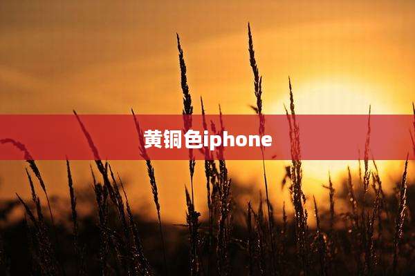 黄铜色iphone