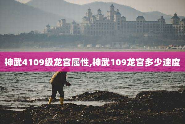 神武4109级龙宫属性,神武109龙宫多少速度
