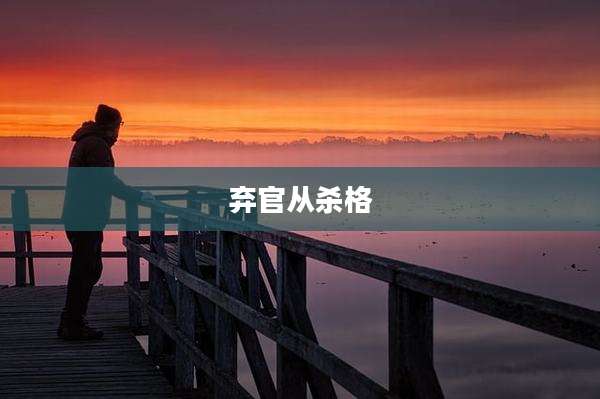 弃官从杀格
