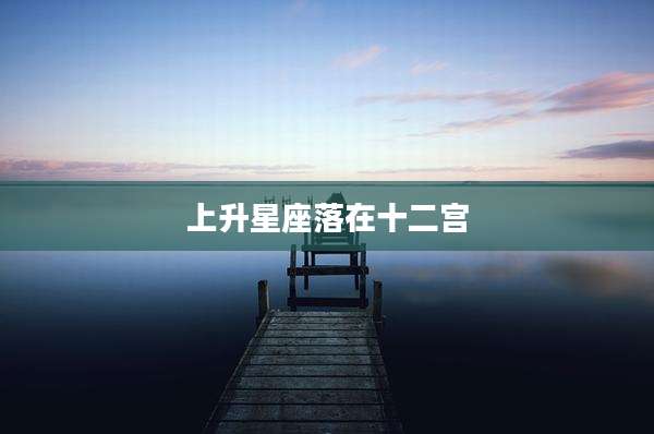 上升星座落在十二宫