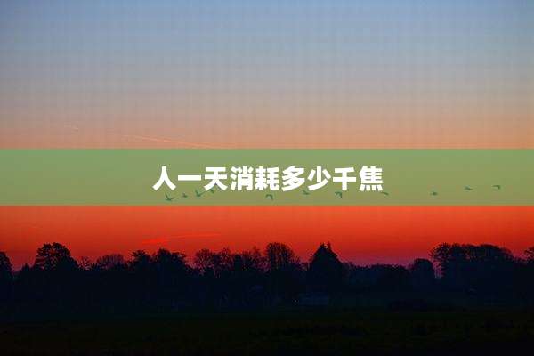 人一天消耗多少千焦
