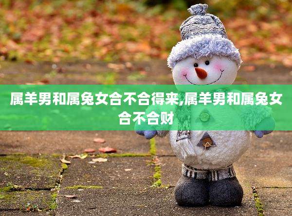属羊男和属兔女合不合得来,属羊男和属兔女合不合财
