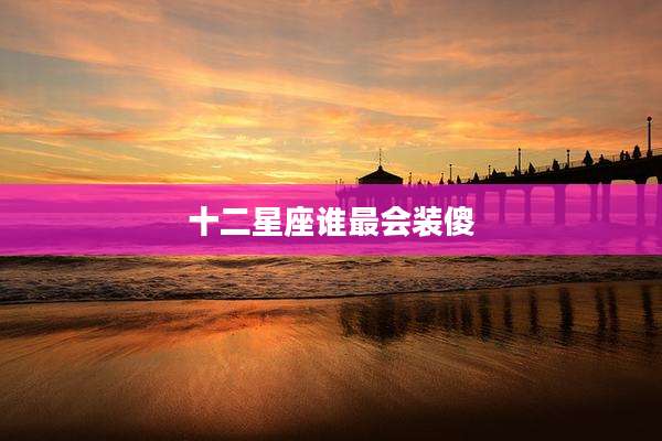 十二星座谁最会装傻