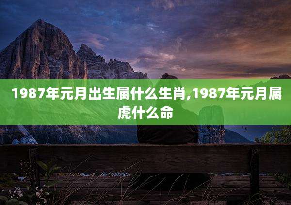 1987年元月出生属什么生肖,1987年元月属虎什么命