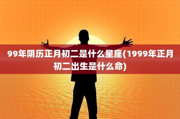 99年阴历正月初二是什么星座(1999年正月初二出生是什么命)
