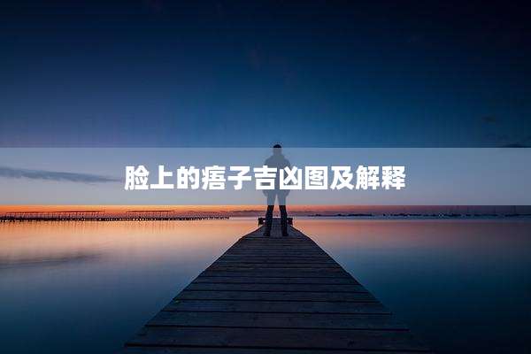 脸上的痦子吉凶图及解释