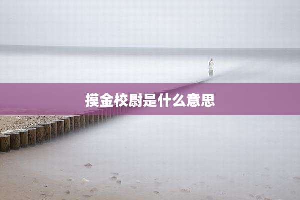摸金校尉是什么意思