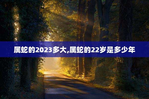 属蛇的2023多大,属蛇的22岁是多少年