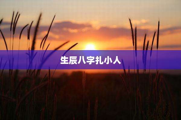 生辰八字扎小人
