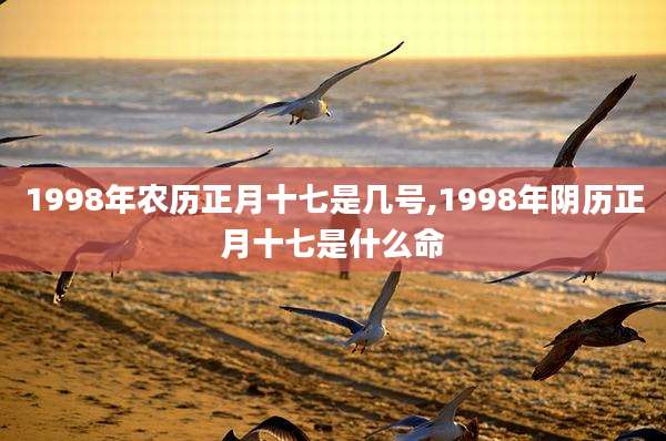 1998年农历正月十七是几号,1998年阴历正月十七是什么命