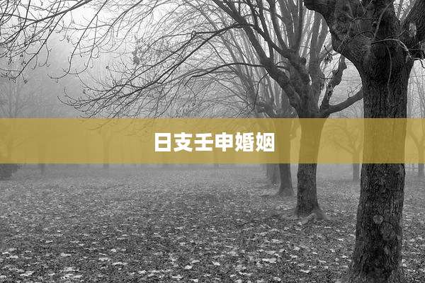 日支壬申婚姻