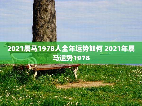 2021属马1978人全年运势如何 2021年属马运势1978