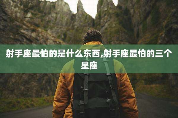 射手座最怕的是什么东西,射手座最怕的三个星座