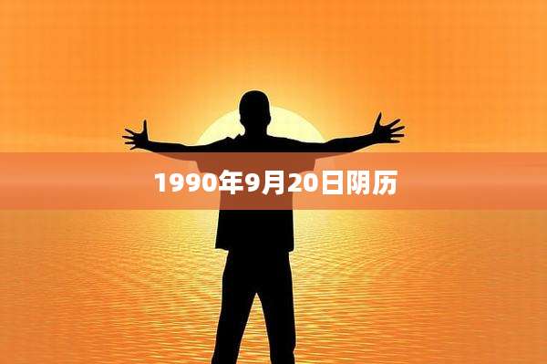 1990年9月20日阴历