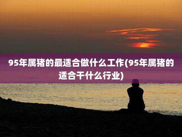 95年属猪的最适合做什么工作(95年属猪的适合干什么行业)