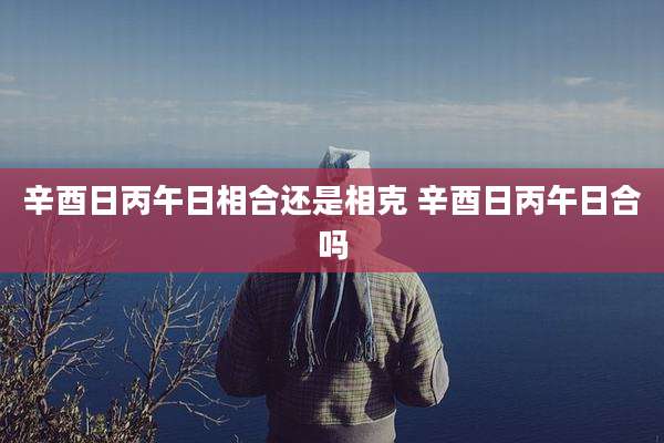 辛酉日丙午日相合还是相克 辛酉日丙午日合吗