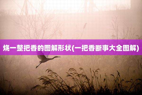 烧一整把香的图解形状(一把香断事大全图解)