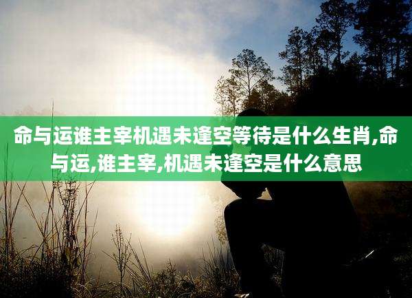命与运谁主宰机遇未逢空等待是什么生肖,命与运,谁主宰,机遇未逢空是什么意思