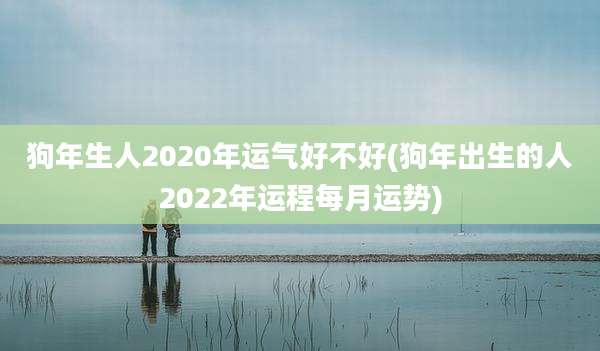 狗年生人2020年运气好不好(狗年出生的人2022年运程每月运势)