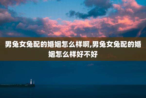 男兔女兔配的婚姻怎么样啊,男兔女兔配的婚姻怎么样好不好