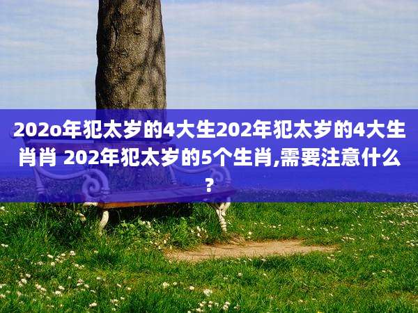 202o年犯太岁的4大生202年犯太岁的4大生肖肖 202年犯太岁的5个生肖,需要注意什么?