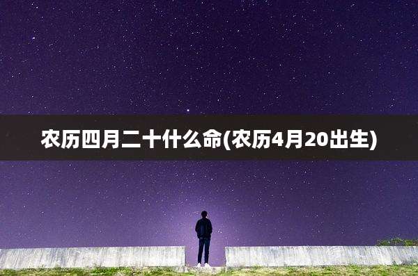 农历四月二十什么命(农历4月20出生)