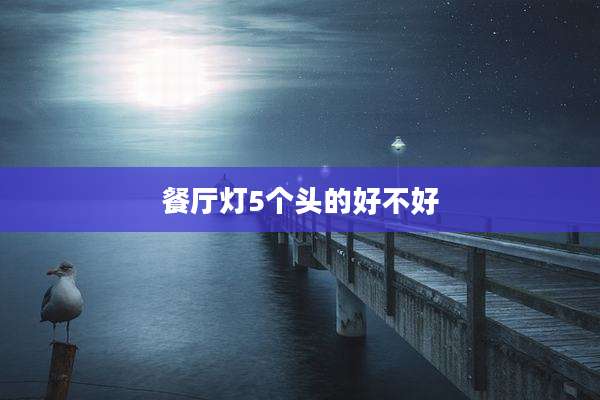 餐厅灯5个头的好不好